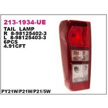 DEPO-213-1934L-UE - Stop Lambası Sol-(Duysuz)-(Isuzu: Dmax 12> )