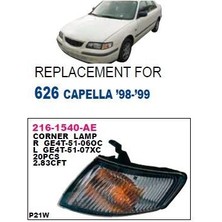 DEPO-216-1540L-AE - Sınyal Lambası On Sol-(Duylu Ampullu)-(Mazda: 626 98>00 )