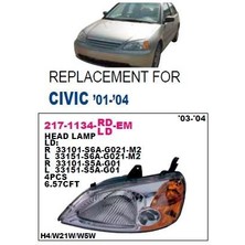 DEPO-217-1134L-LD-EM - On Far Sol-(Elektrıklı)-(Honda: Cıvıc "sedan" 01>03 )