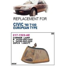 DEPO-217-1522R-AE - Sınyal Lambası On Sag-(Duylu Ampullu)-(Honda: Cıvıc "hb" 90>91 )