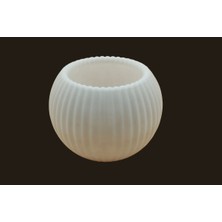 ATC Elektrik Ribbed Tasarım Dekoratif Mumluk – 3D Baskı, Şık ve Minimalist Tealight Mumluk