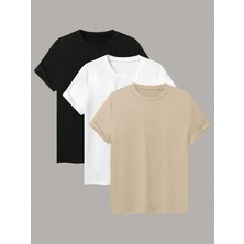 Siyah ve Beyaz 2 Adet Oversize T-Shirt