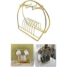 Belirtilmemiş Pratik Gold Altın Renk Kupa Fincan Askılığı Mutfak Düzenleyici