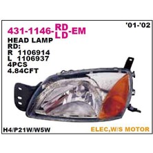 DEPO-431-1146L-LD-EM - On Far Sol Motoru Uzerınde ( Ford : Fıesta Mk5 99-01 )