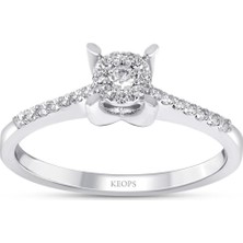 Keops Pırlanta 0.15 Karat Pırlanta Damla Yüzük