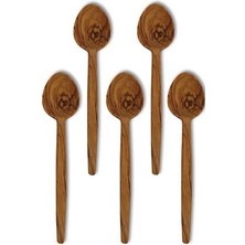 Tahta Kaşık Yemek Kaşığı Ahşap Kaşık Set Zeytin Ağacı Yemek Takımı Mutfak Gereçleri 29 cm