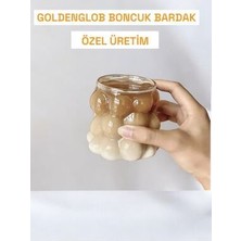 Boncuklu Cam Bardak Üzüm Tanesi Şeklinde Meşrubat Su Kahve Sunum Bardağı 1 Adet