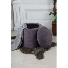 Sandıklı Peluş Antrasit Çok Amaçlı Puf Koltuk
