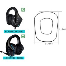 Steldalar Kulak Pedleri + Kafa Bandı Logitech G633 G933 Kulaklıklar Yedek Köpük Kulaklıklar Kulak Yastığı Aksesuarları (Yurt Dışından)