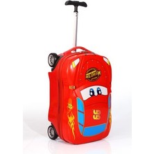 V306 Abs Race Team Car Araba Model Çocuk Valizi Kırmızı