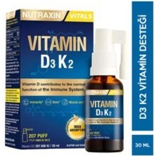 Std Nutraxin Vitamin D3K2 Sprey 30 ml D3 K2 Vitamini ( Teklidir )