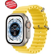 Ultra 2 Akıllı Saat Çelik Kordon Hediyeli Gri Kasa 49MM Nfc Bildirim Sesli Arama Özellikli LG68