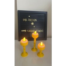 Zincir Şekilli 3’lü Dekoratif Tealight Mumluk Seti