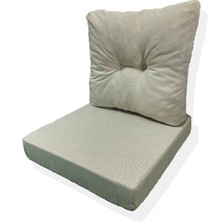 Bahçe Balkon Minderi,çayseti Minderi,palet Minderi, (1 Adet Minder, 1 Adet Kırlent