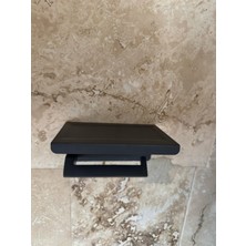 Sumtech Antrasit Metal Lüks 6 Parça Banyo Seti Havluluk Wc Fırçası Tuvalet Kağıdı