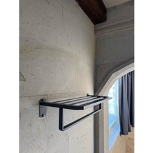 Sumtech Antrasit Metal Lüks 6 Parça Banyo Seti Havluluk Wc Fırçası Tuvalet Kağıdı