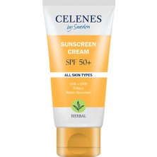 CELENES By Sweden Herbal Güneş Koruma Kremi 50 Spf 50ML/ Tüm Cilt Tipleri