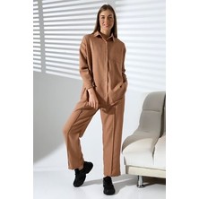 Yarım Oversize Alt-Üst Kadın Takımı