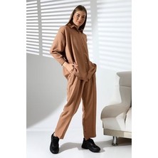 Yarım Oversize Alt-Üst Kadın Takımı