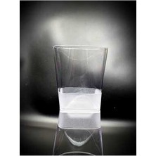 Kristal Plastik Bardak Kare 10'lu