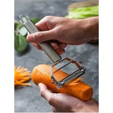 Paslanmaz Çelik Çift Taraflı Jülyen Soyacak | Jülyen Doğrayıcı 18 cm