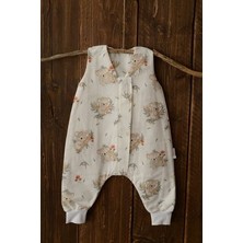 Kışlık Pazen Uyku Tulumu, Bebek Tulumu, Natural Pamuklu Çocuk Tulumu