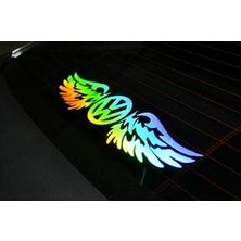 Volkswagen Uyumlu Hologram Kanat Logo Sticker Çıkartma Oto Aksesuar Araba