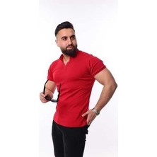 Slim-Fit Hakim Yaka Erkek T-Shirt