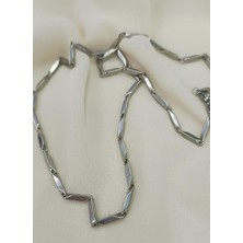 HD Marketim Çelik Üçgen Kolye 316 L Paslanmaz Kolye Unisex Gerdanlık