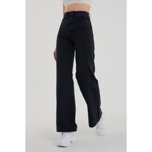 ByCukurovaFrango 2505 Yüksek Bel Boyfrıend(Salaş) Bol Paça Kot Pantolon