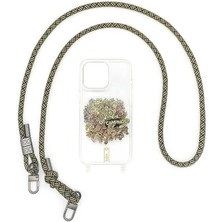 Kajsa iPhone 15 Plus Kılıf Missy And Match Şeffaf Desenli İp Askılı Kapak