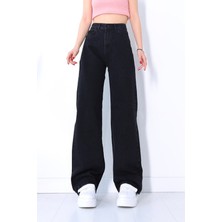 ByCukurovaFrango 2505 Yüksek Bel Boyfrıend(Salaş) Bol Paça Kot Pantolon