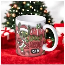 Küt Küt Stitch 3D Christmas Detail Baskılı Yeni Yıl Kupa