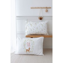 Tuğba Kuğu 2'li Yastık Kılıfı (50X70) Little Deer Series - U Harfi