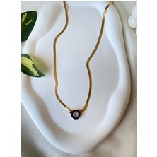Opia Jewelry Çelik Şikel Italyan Zincir Leyla Kombin Kolye