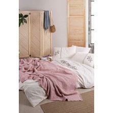 Arya Pikeli Nevresim Takımı Pudra - 7 Parça