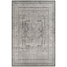 Royal Halı Bearny Modern TD01D Antrasit Gri Viskon Akrilik Yumuşak Dokulu Halı Karademir Home
