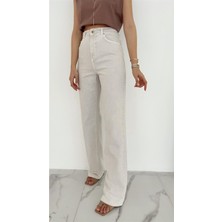 ByCukurovaFrango Penolope Kadın Kadın Taş Rengi Jean