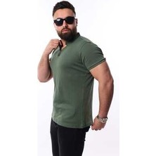 Slim-Fit Hakim Yaka Erkek T-Shirt