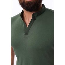 Slim-Fit Hakim Yaka Erkek T-Shirt