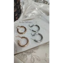 Çelik Halka Küpe(Küçük Boy) Özel Yılbaşı Hediyesi