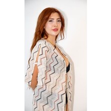 Pamuklu Dantel Kumaştan Plaj Elbisesi