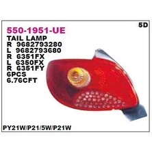 DEPO-550-1951R-UE - Stop Lambası Sag Peugeot 206 5 Kapı 09-11