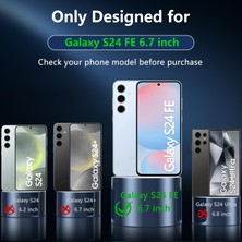 Samsung S24 Fe Kılıf Magsafe Özellikli + Cam Ekran Koruyucu 2'in 1 Set