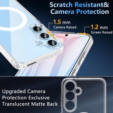 Samsung S24 Fe Kılıf Magsafe Özellikli + Cam Ekran Koruyucu 2'in 1 Set
