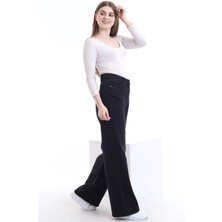 ByCukurovaFrango 2505 Yüksek Bel Boyfrıend(Salaş) Bol Paça Kot Pantolon