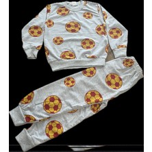 Sidas Sarı-Kırmızı Top Baskılı Çocuk Alt ve Üst Takım