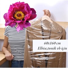 HUR-AY PACK Askılı Gömlek ve Elbise Naylon Poşeti - Kıyafet Koruma Kılıfı- 60 x 90 ve 60 x 160 - Her Ölçüden 10 Adet