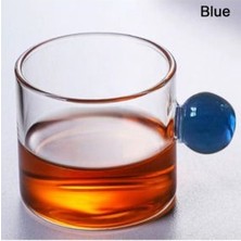 Renkli Boncuk Kulplu Kahve Yanı Bardağı 6 Lı Set 100 ml