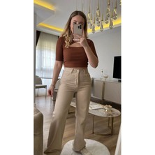 ByCukurovaFrango 2505 Yüksek Bel Boyfrıend(Salaş) Bol Paça Kot Pantolon